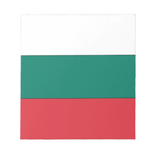 Bulgarische Flagge Notizblock