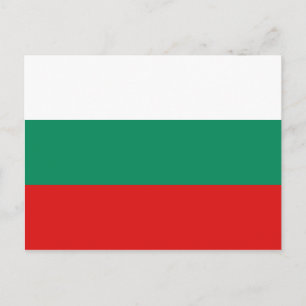Bulgarische Flagge Postkarte