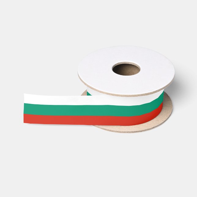 Bulgarische Flagge Satinband (Spule)