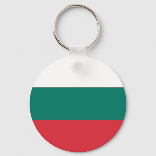 Bulgarische Flagge Schlüsselanhänger (Vorderseite)