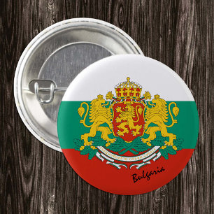 Bulgarische Flagge - Taste, patriotische Bulgarisc Button