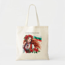 Bulgarische Flagge Tradition Folklore Frauen Rote 