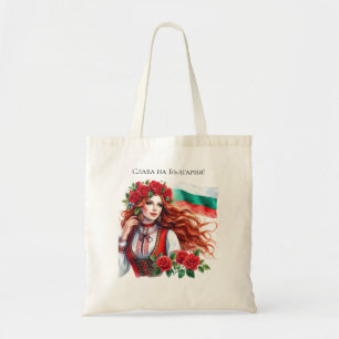 Bulgarische Flagge Tradition Folklore Frauen Rote  Tragetasche