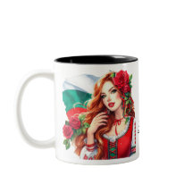 Bulgarische Flagge Tradition Folklore Frauen Rote 
