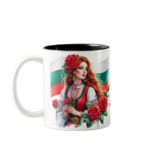 Bulgarische Flagge Tradition Folklore Frauen Rote 