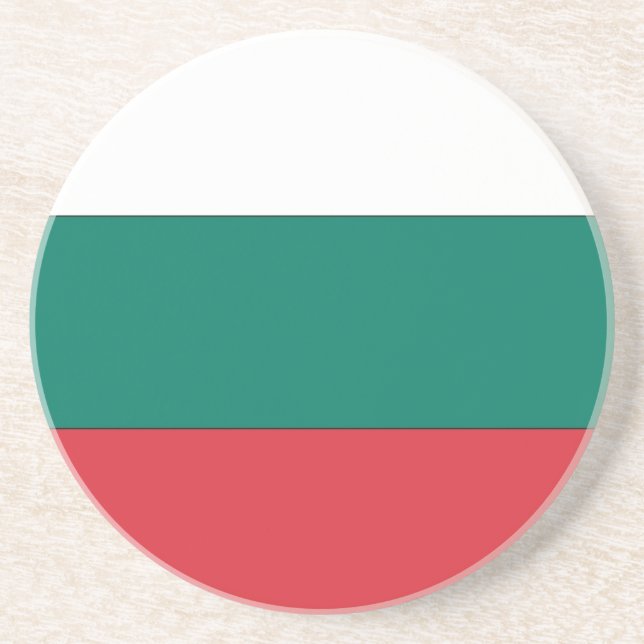 Bulgarische Flagge Untersetzer (Vorne)
