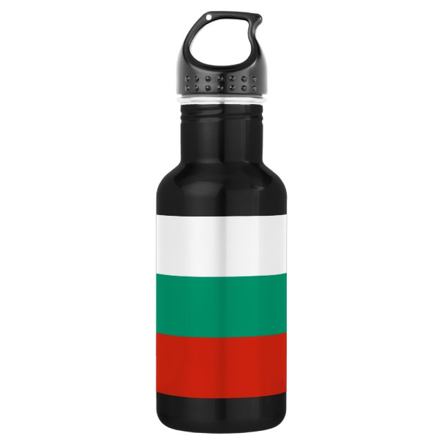 Bulgarische Flasche für die Flaggenfreiheit Edelstahlflasche (Vorderseite)