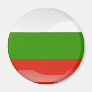 Bulgarische Hochglanzflagge Magnet