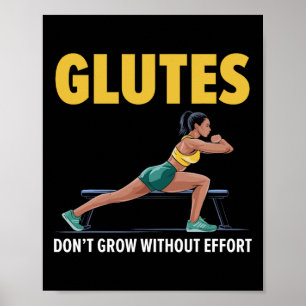 Bulgarische Kniebeuge Übungen Bodybuilding Fitness Poster