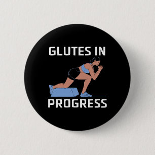 Bulgarische Kniebeugen-Übung Bodybuilding Fitness Button
