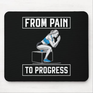 Bulgarische Kniebeugen-Übung Bodybuilding Fitness Mousepad
