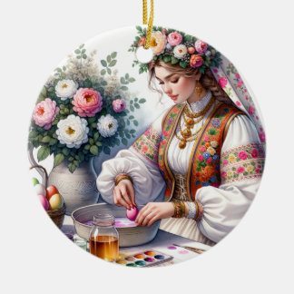 Bulgarische Osterfarben Blume Eier Keramik Ornament