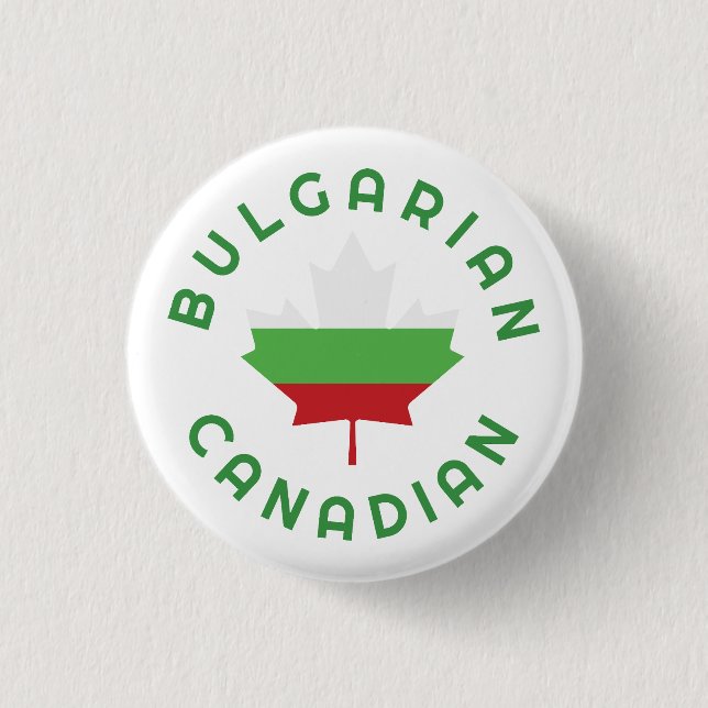 Bulgarische Roots aus Kanada Button (Vorderseite)