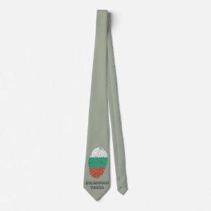 Bulgarische Touchfingerabdruckflagge Krawatte