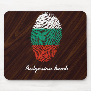 Bulgarische Touchfingerabdruckflagge Mousepad