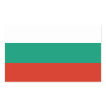 Bulgarischer Flaggenaufkleber