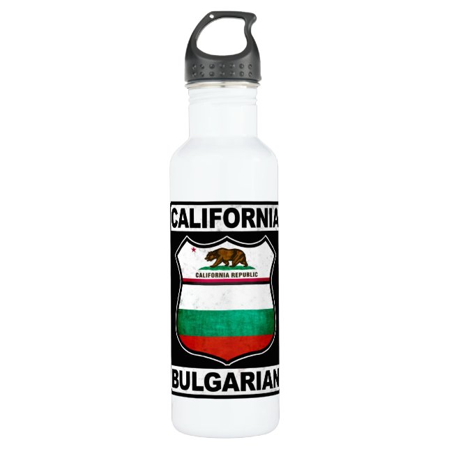 Bulgarischer Kalifornien Edelstahlflasche (Vorderseite)