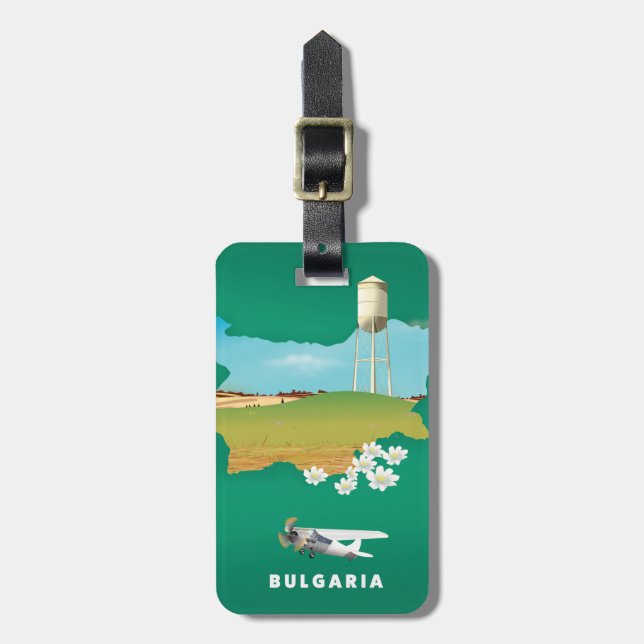 Bulgarischer Reiseausweis Gepäckanhänger (Vorderseite vertikal)