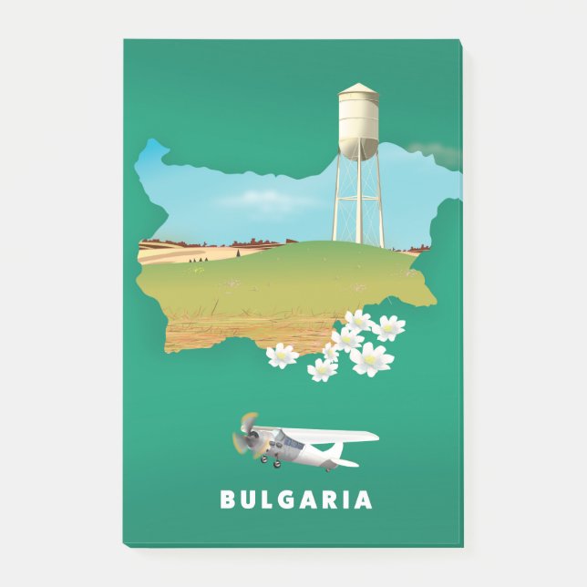 Bulgarischer Reiseausweis Post-it Klebezettel (Vorderseite)