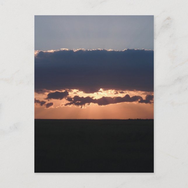 Bulgarischer Sonnenuntergang Postkarte (Vorderseite)