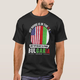 Bulgarisches amerikanisches Patriot Herz ist aus B T-Shirt
