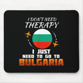 Bulgarisches Flagge-Shirt Lustiges Bulgarien Urlau Mousepad