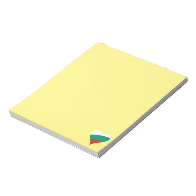 bulgarisches Herz Notizblock (Rotiert)