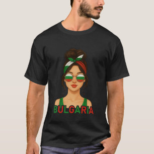 Bulgarisches Mädchen Bulgarien-Flagge Bulgarische T-Shirt