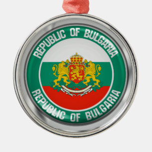 Bulgarisches RundEmblem Ornament Aus Metall