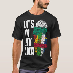 Bulgarisches und zentralafrikanisches Mix-DNA-Flag T-Shirt