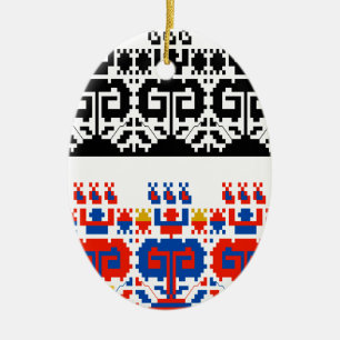 Bulgarisches Volksmuster Keramikornament