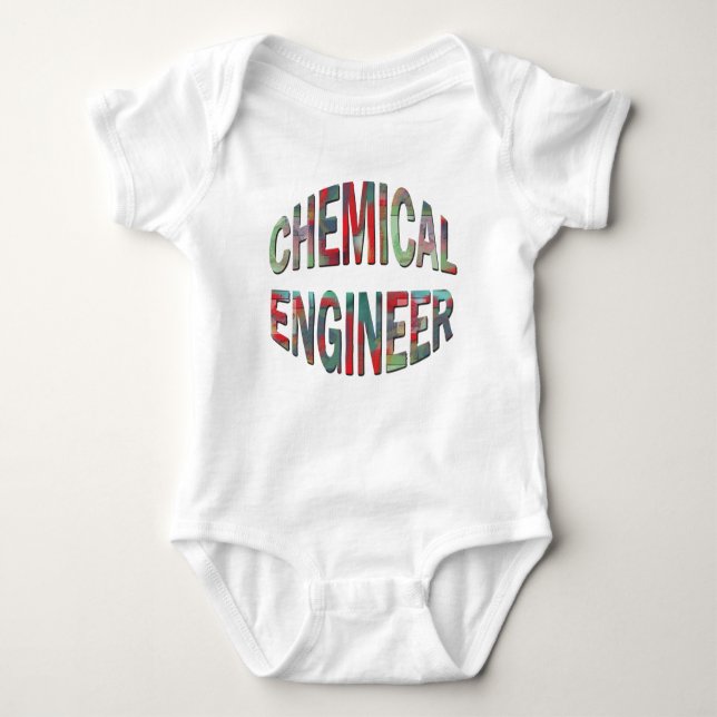 Bulging Chemical Engineer Text Baby Strampler (Vorderseite)