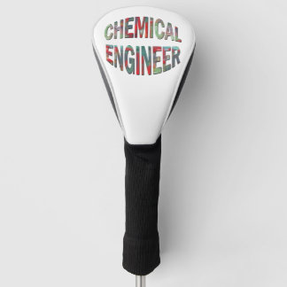 Bulging Chemical Engineer Text Golf Headcover