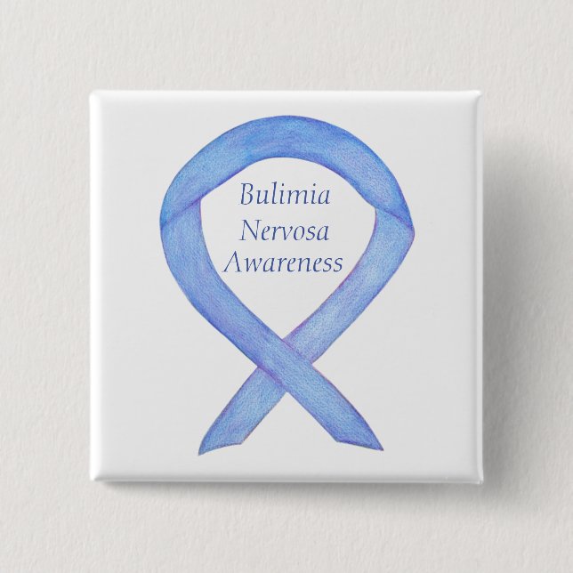 Bulimia Nervosa Sensibilisierungsband Custom Butto Button (Vorderseite)