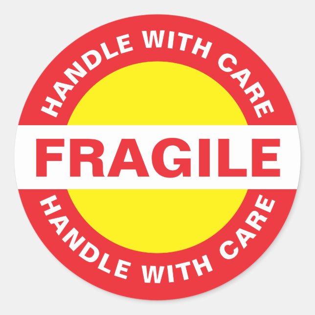 Bulk Fragile Stickers (Handle with Care) (Vorderseite)
