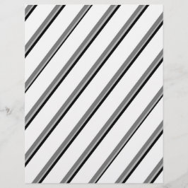 Bulk W&B Diagonal Stripes Scrapbook Pages Flyer