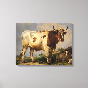 Bull, 1847, von Eugene Joseph Verboeckhoven Leinwanddruck