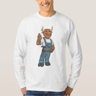 Bull als Handyman mit Hammer T-Shirt