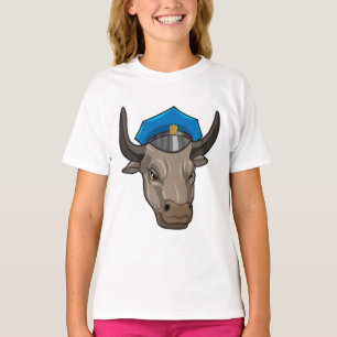 Bull als Polizeibeamte T-Shirt