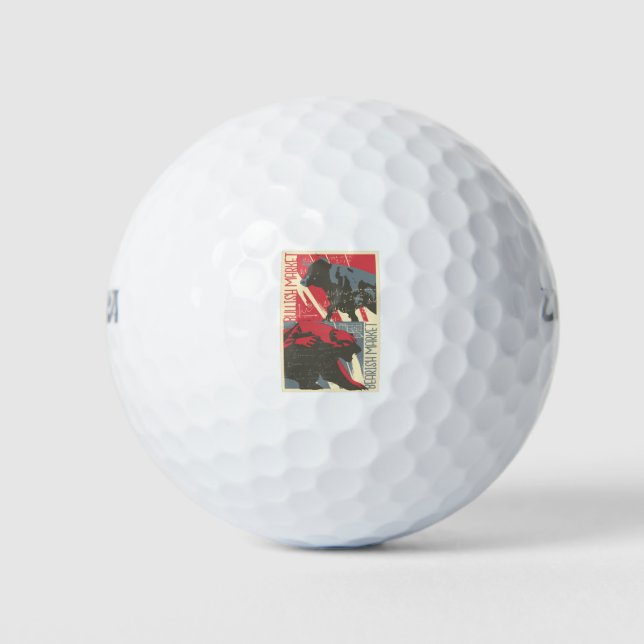 Bull and Bear Market - Day Traders Gift Golfball (Vorderseite)