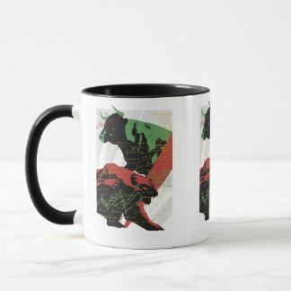 Bull and Bear, Trader, Trader und Aktien Tasse