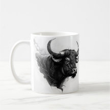 Bull Art Design für Tasse