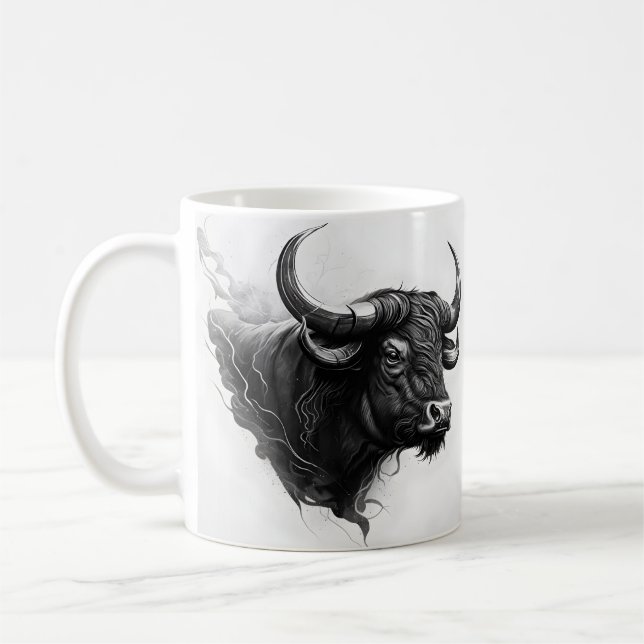 Bull Art Design pour Mug (Gauche)