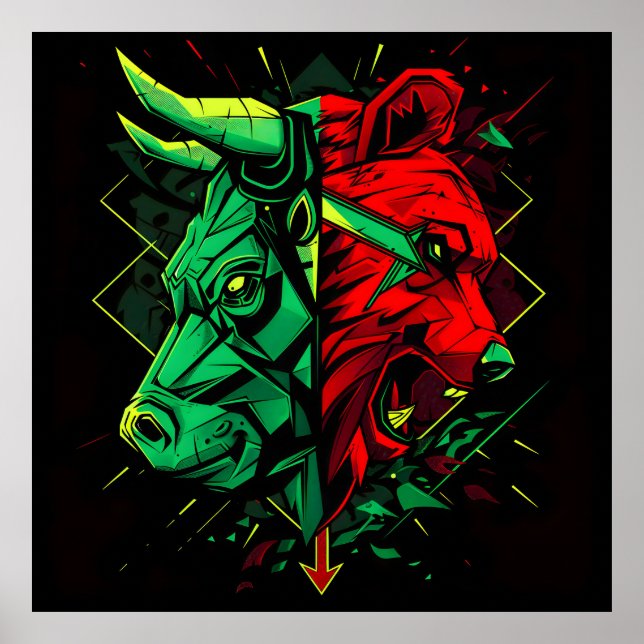 Bull Bear Duel Forces Poster (Vorne)