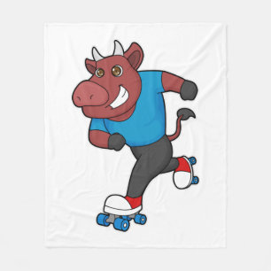 Bull bei Inline-Skaten mit Roller-Skaten Fleecedecke