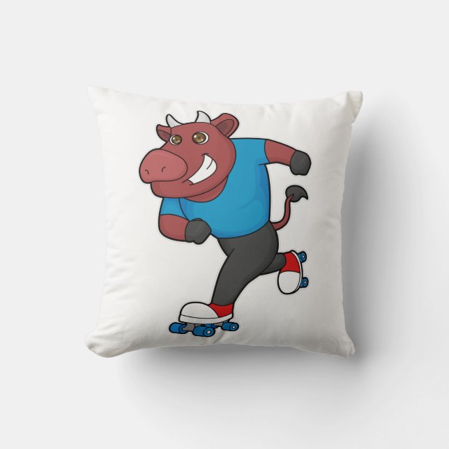 Bull bei Inline-Skaten mit Roller-Skaten Kissen (Vorderseite)