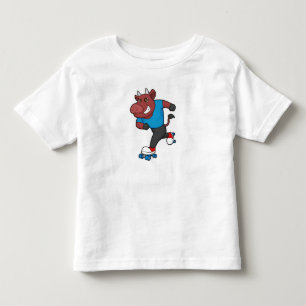 Bull bei Inline-Skaten mit Roller-Skaten Kleinkind T-shirt