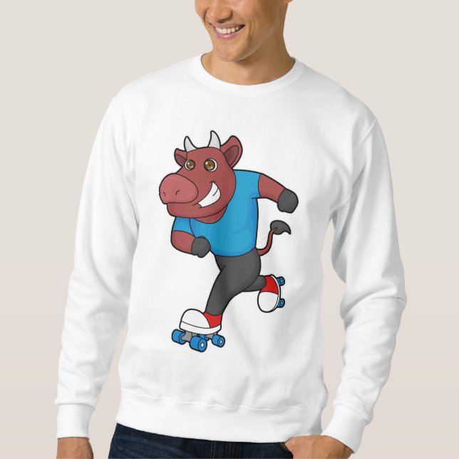 Bull bei Inline-Skaten mit Roller-Skaten Sweatshirt (Vorderseite)