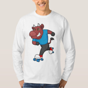 Bull bei Inline-Skaten mit Roller-Skaten T-Shirt
