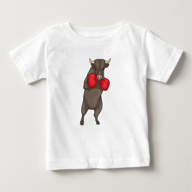 Bull Boxer Boxhandschuhe Baby T-shirt (Vorderseite)